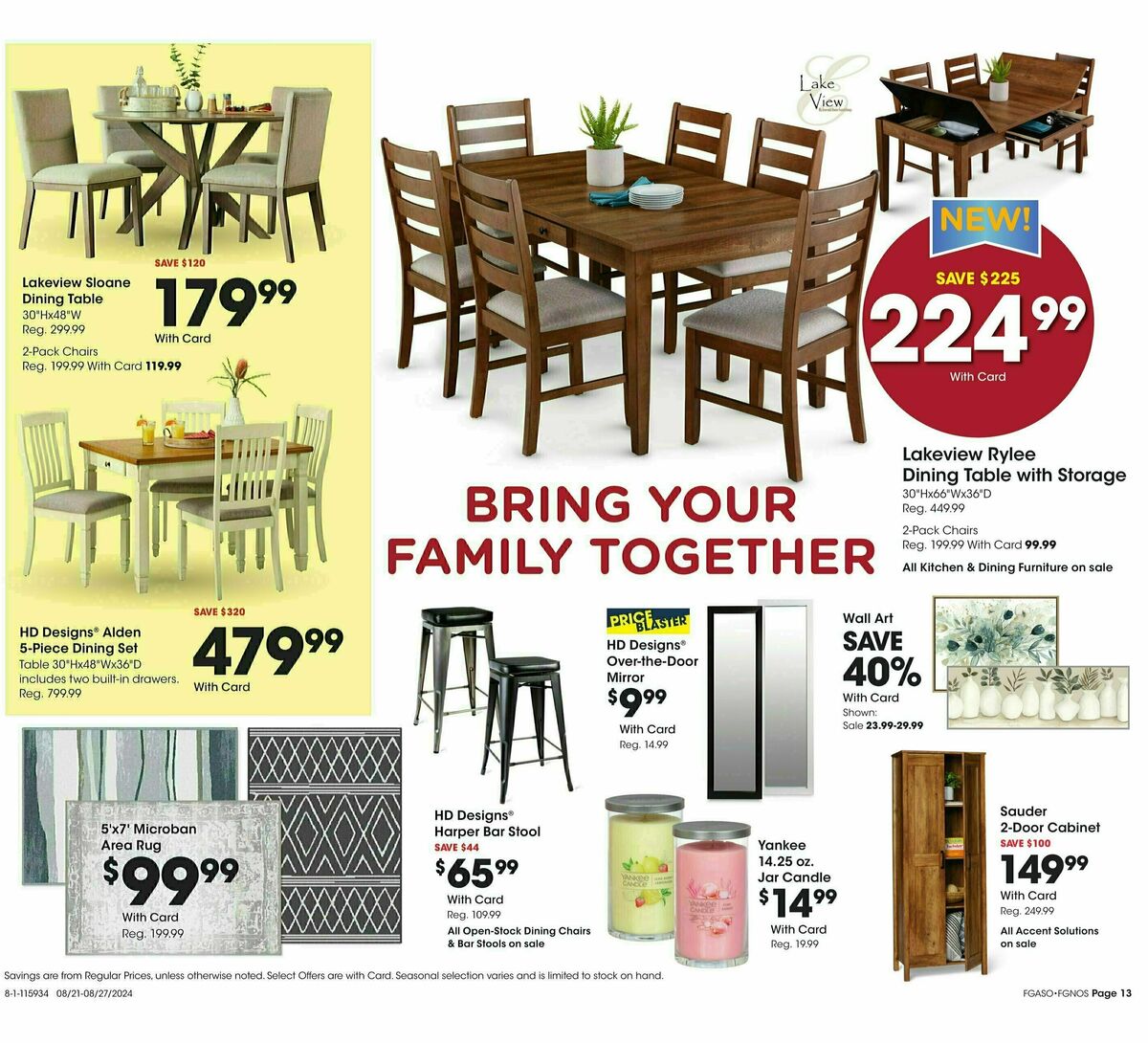 Fred Meyer General Merchandise Weekly Ad from August 21