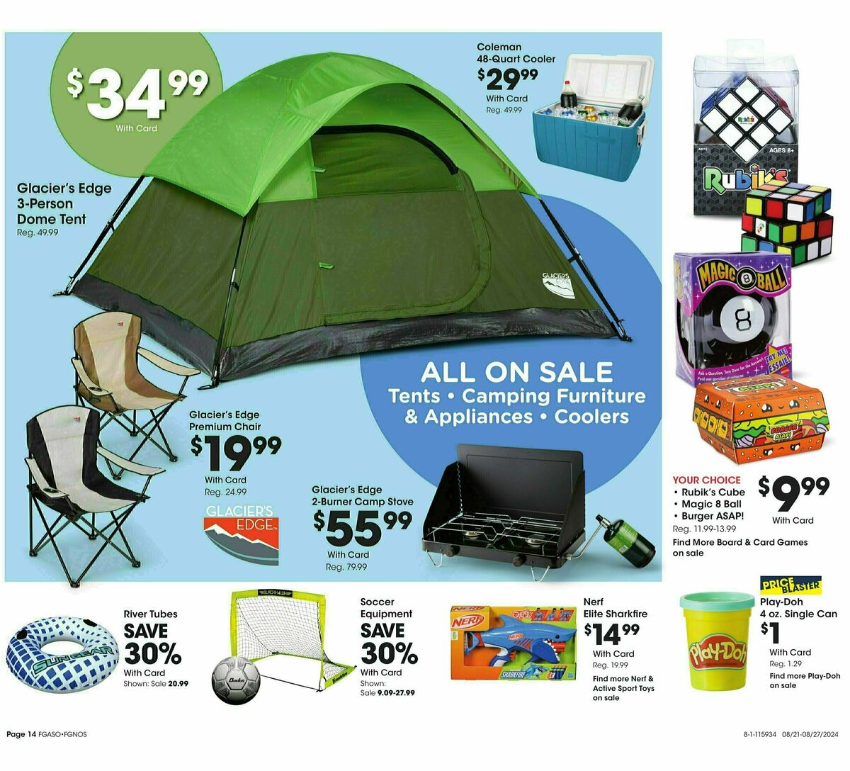 Fred Meyer General Merchandise Weekly Ad from August 21