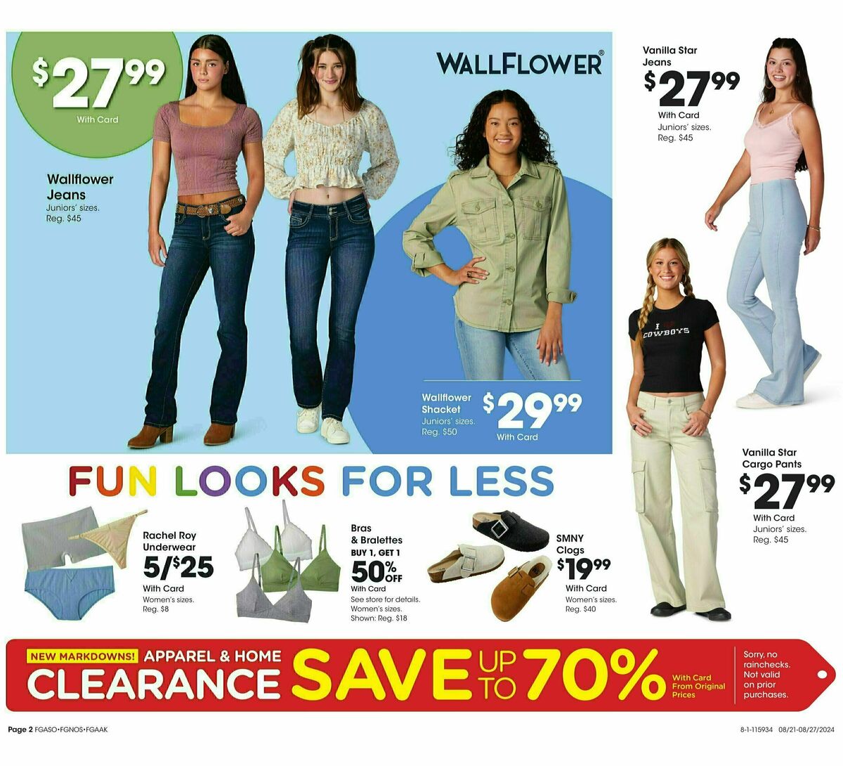 Fred Meyer General Merchandise Weekly Ad from August 21