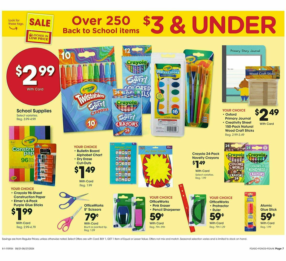 Fred Meyer General Merchandise Weekly Ad from August 21