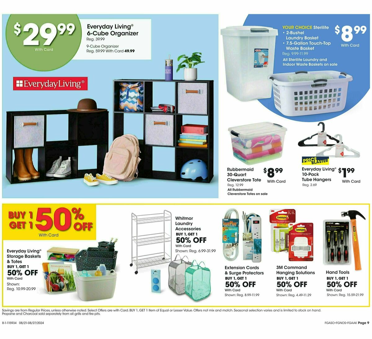 Fred Meyer General Merchandise Weekly Ad from August 21