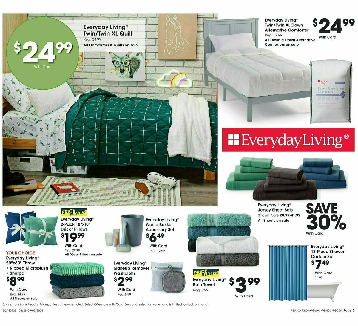 Fred Meyer General Merchandise Weekly Ad from August 28