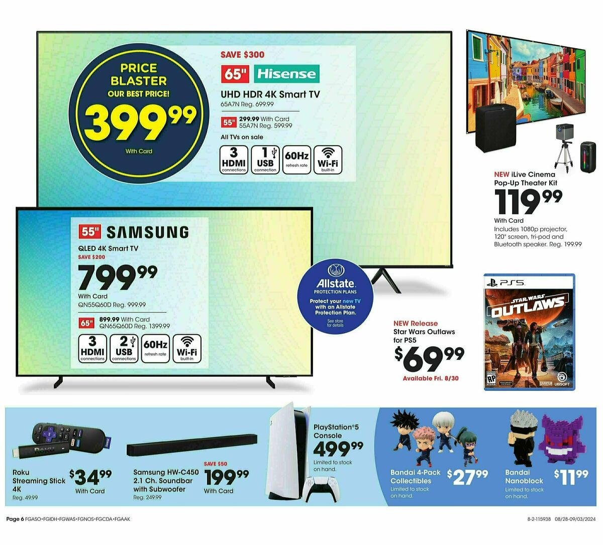 Fred Meyer General Merchandise Weekly Ad from August 28