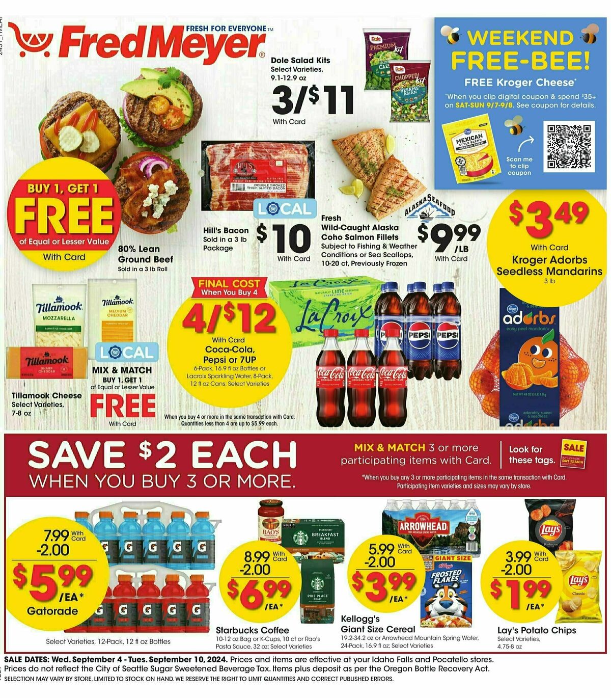 Fred Meyer Weekly Ad from September 4