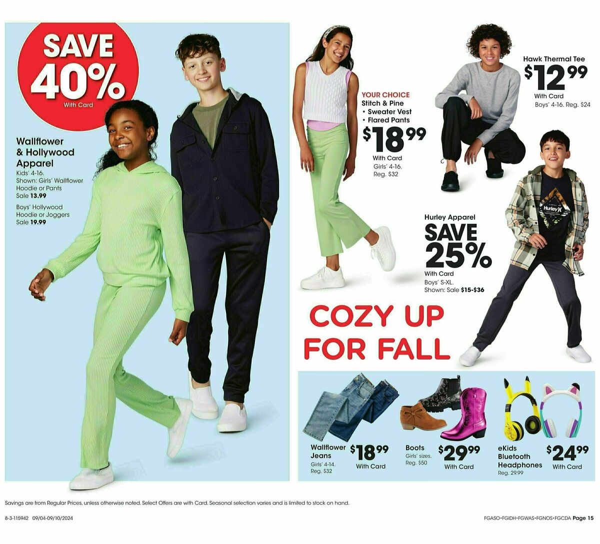 Fred Meyer General Merchandise Weekly Ad from September 4