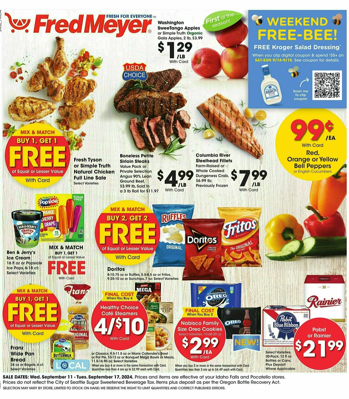 Fred Meyer Weekly Ad from September 11