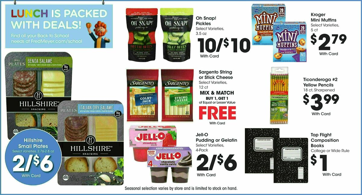 Fred Meyer Weekly Ad from September 11