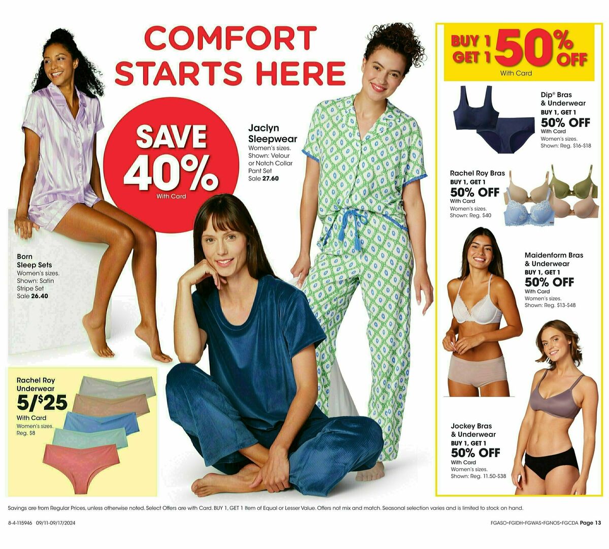 Fred Meyer Home & Apparel Weekly Ad from September 11