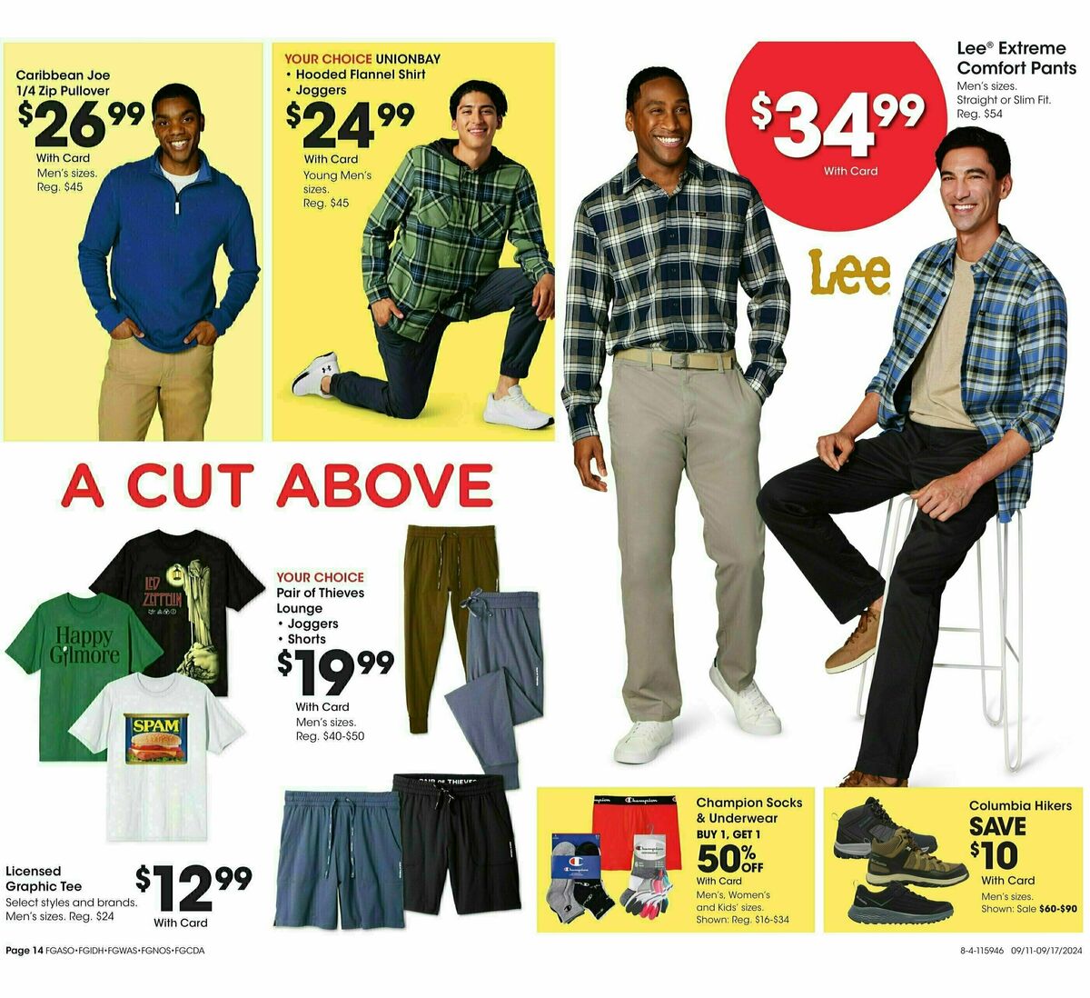 Fred Meyer Home & Apparel Weekly Ad from September 11