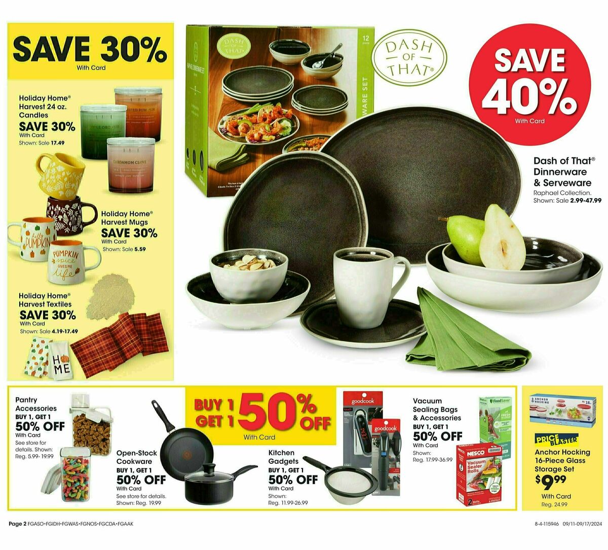 Fred Meyer Home & Apparel Weekly Ad from September 11