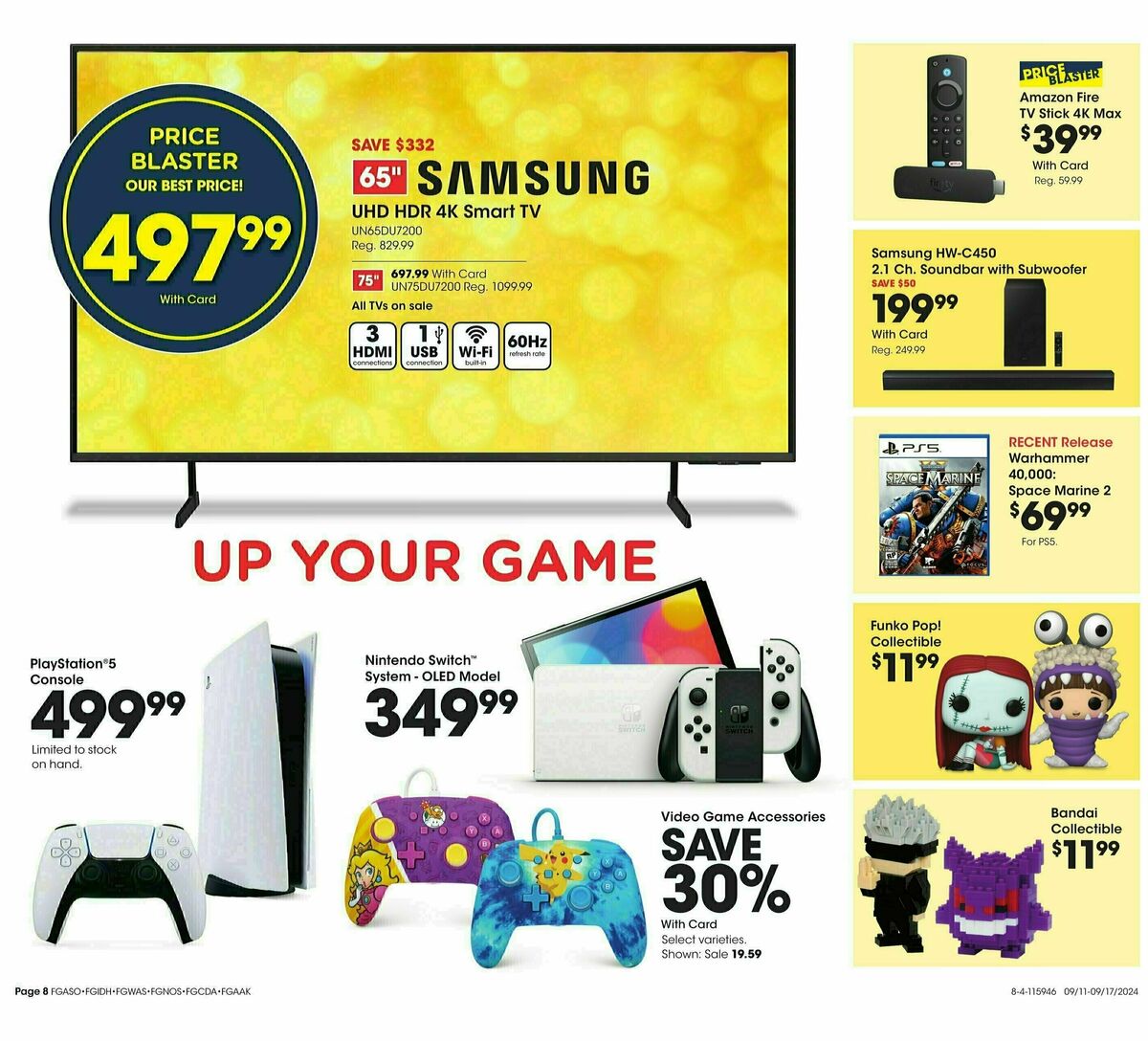 Fred Meyer Home & Apparel Weekly Ad from September 11