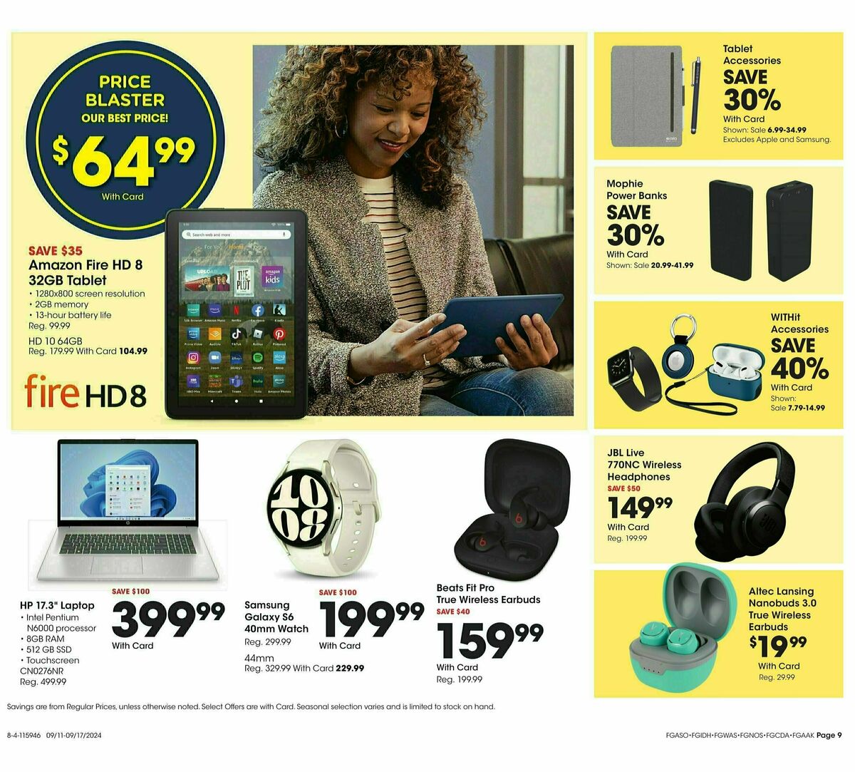 Fred Meyer Home & Apparel Weekly Ad from September 11