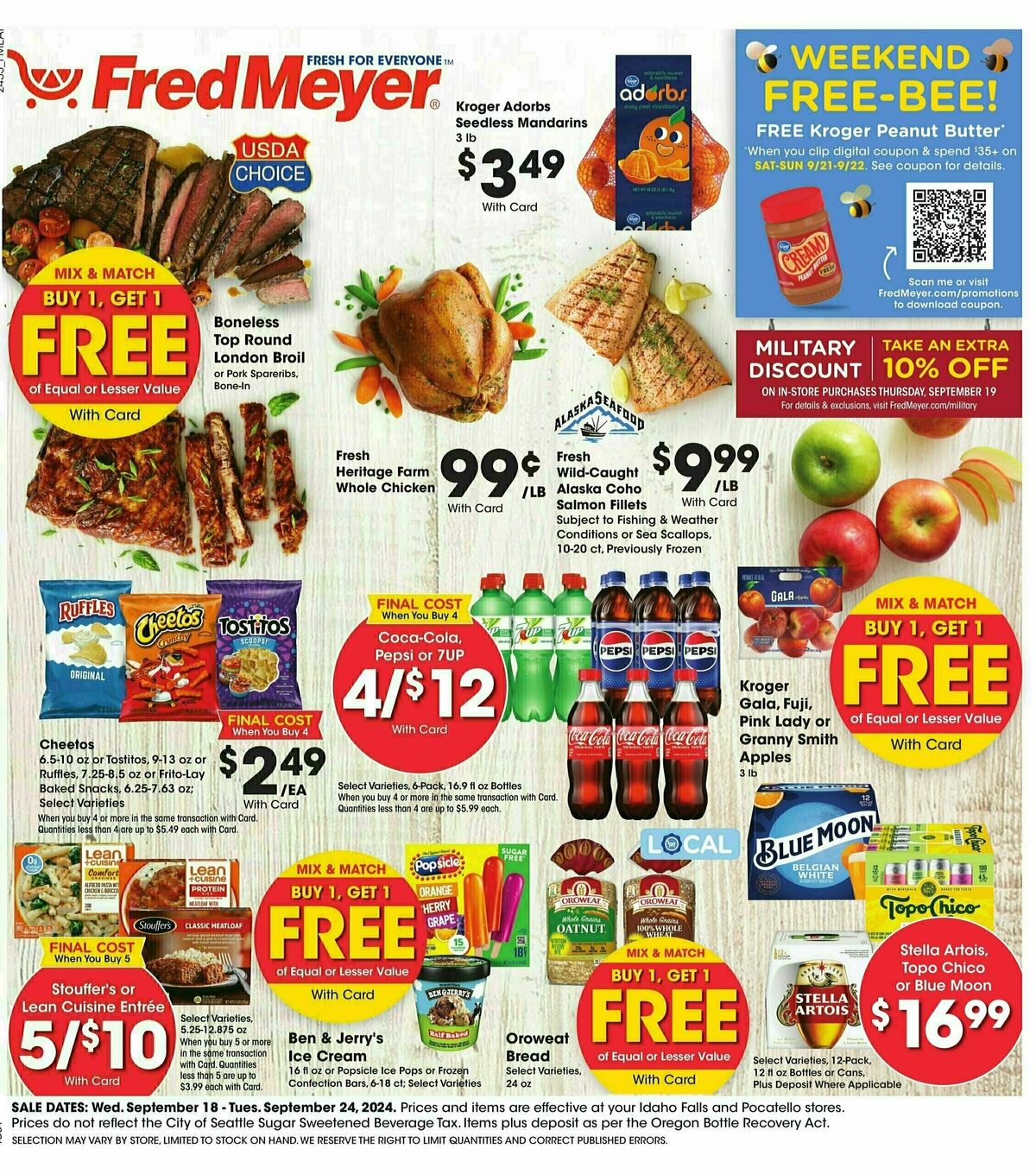 Fred Meyer Weekly Ad from September 18