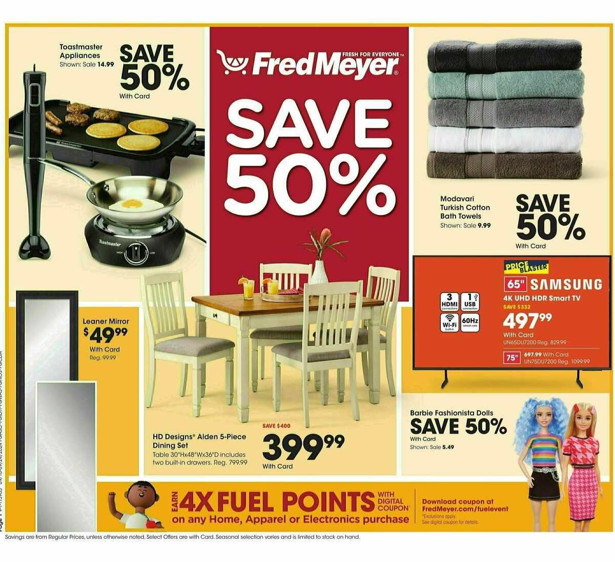 Fred Meyer Home & Apparel Weekly Ad from September 18