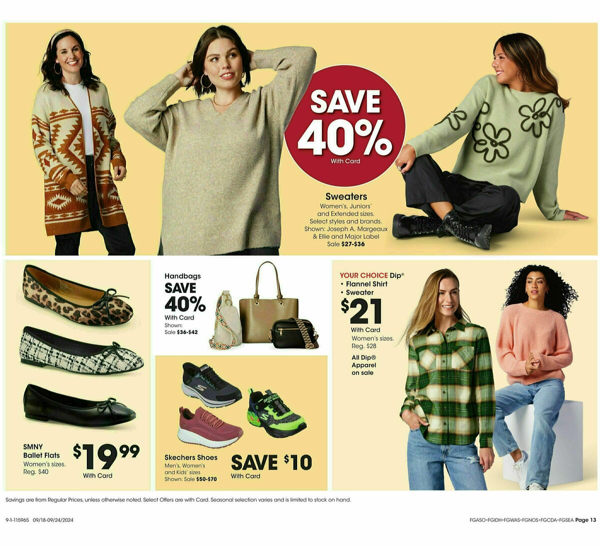 Fred Meyer Home & Apparel Weekly Ad from September 18