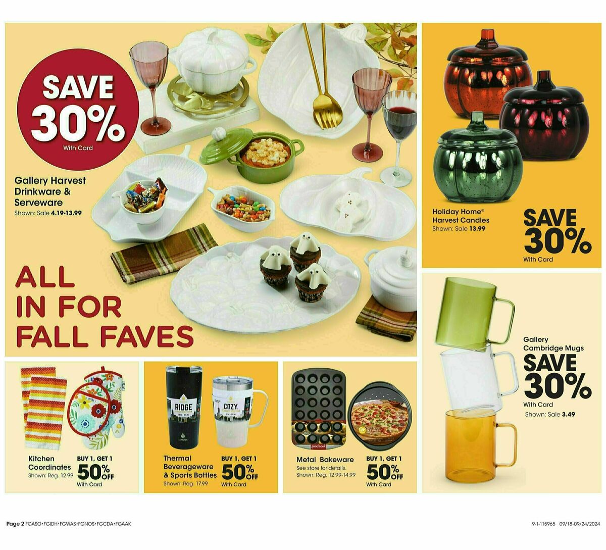 Fred Meyer Home & Apparel Weekly Ad from September 18