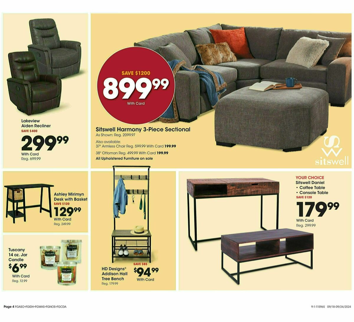 Fred Meyer Home & Apparel Weekly Ad from September 18