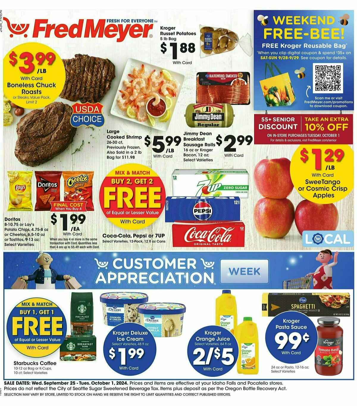 Fred Meyer Weekly Ad from September 25