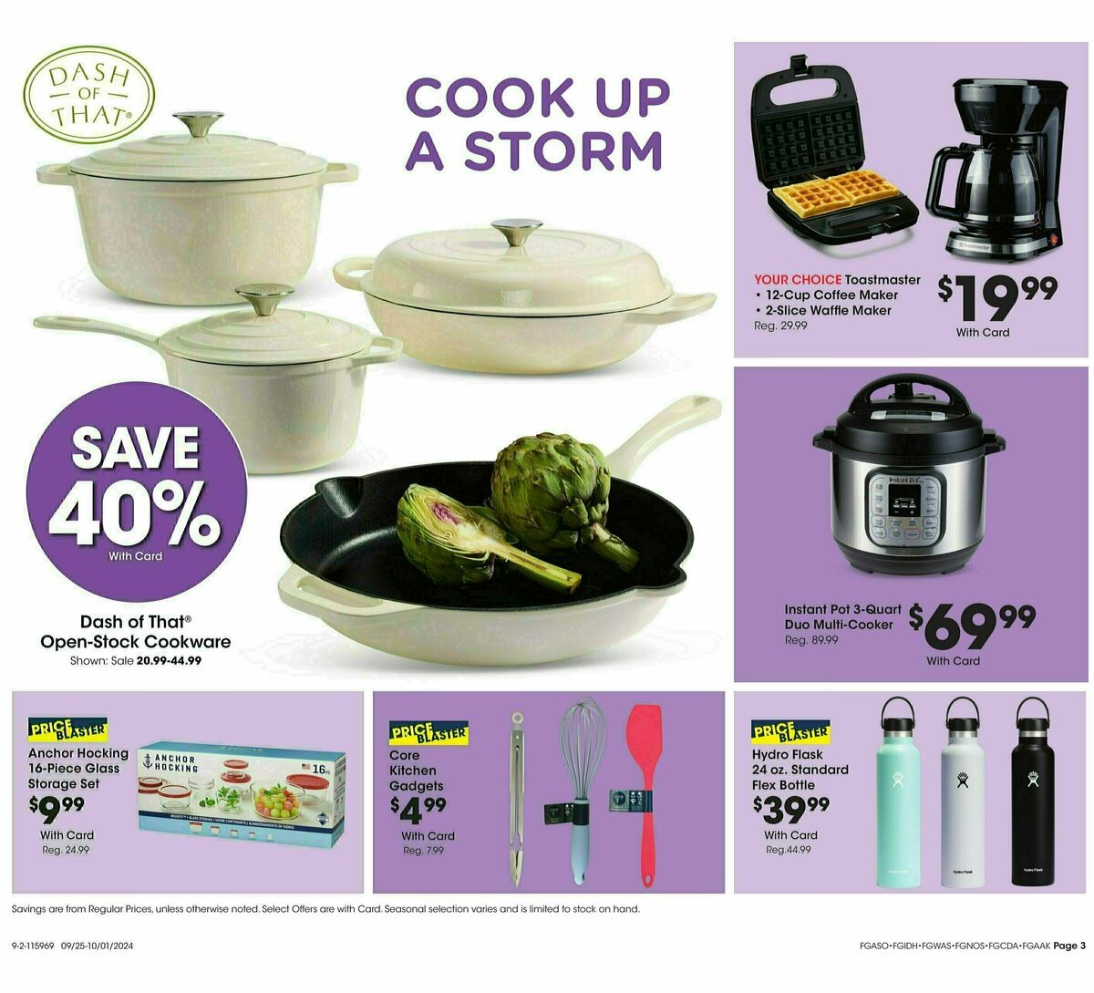 Fred Meyer Home & Apparel Weekly Ad from September 25