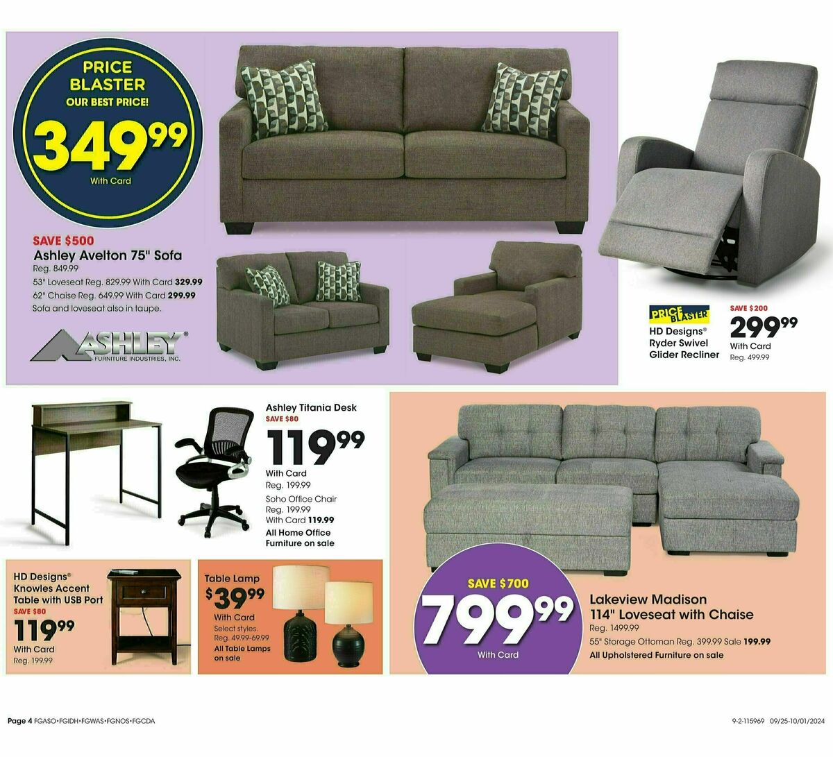 Fred Meyer Home & Apparel Weekly Ad from September 25