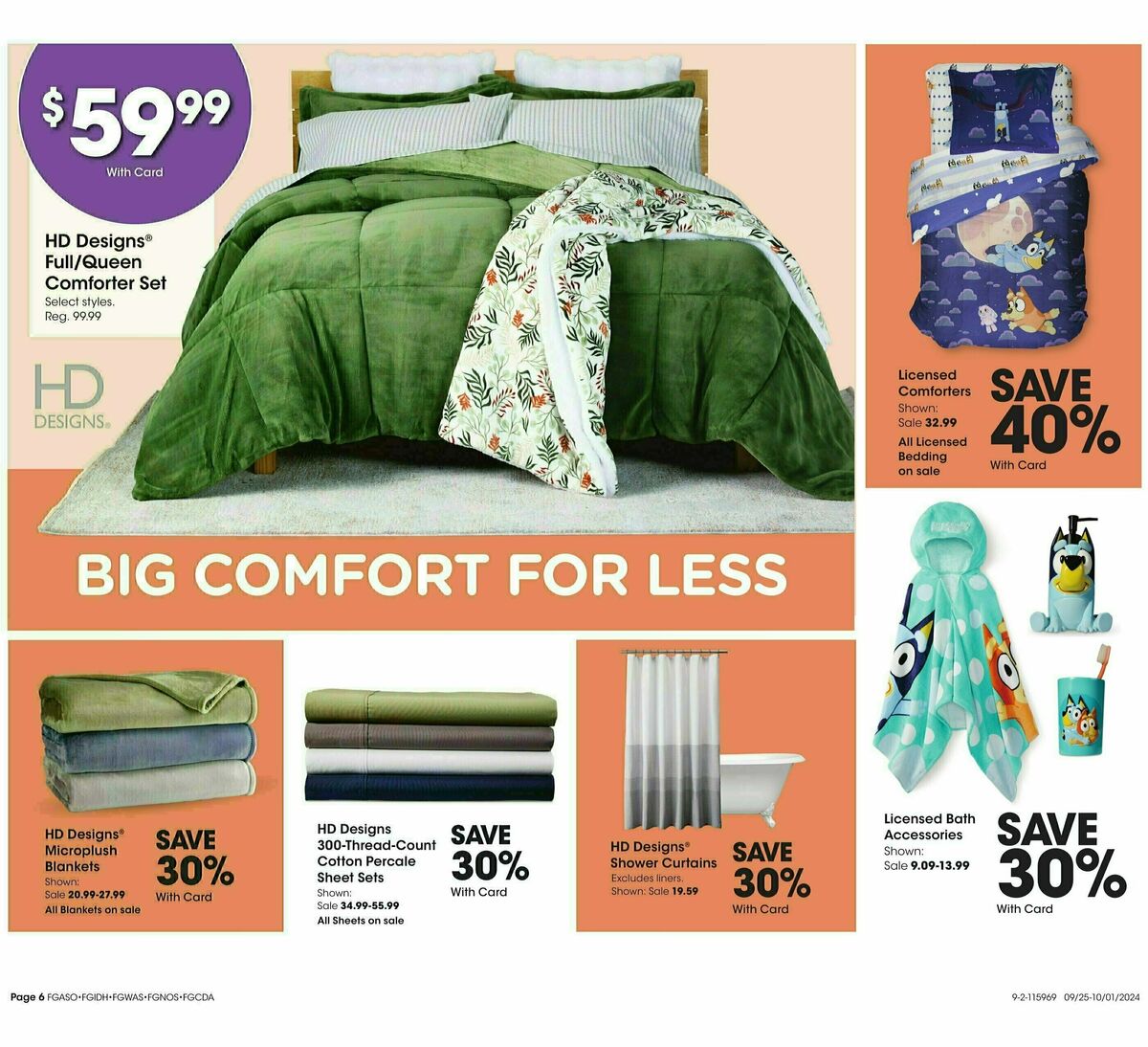 Fred Meyer Home & Apparel Weekly Ad from September 25