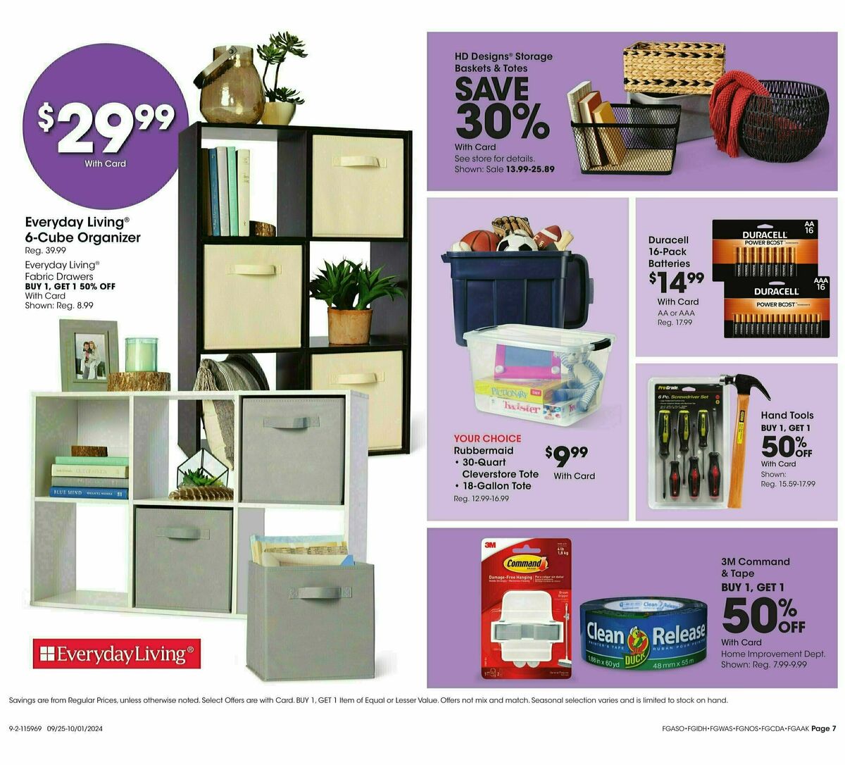 Fred Meyer Home & Apparel Weekly Ad from September 25