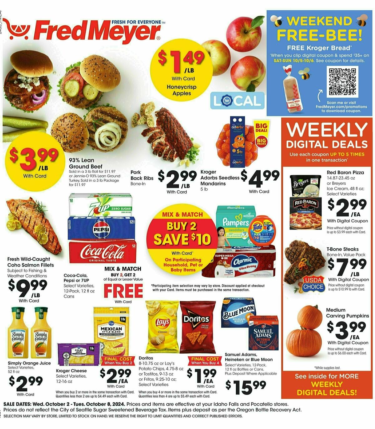 Fred Meyer Weekly Ad from October 2