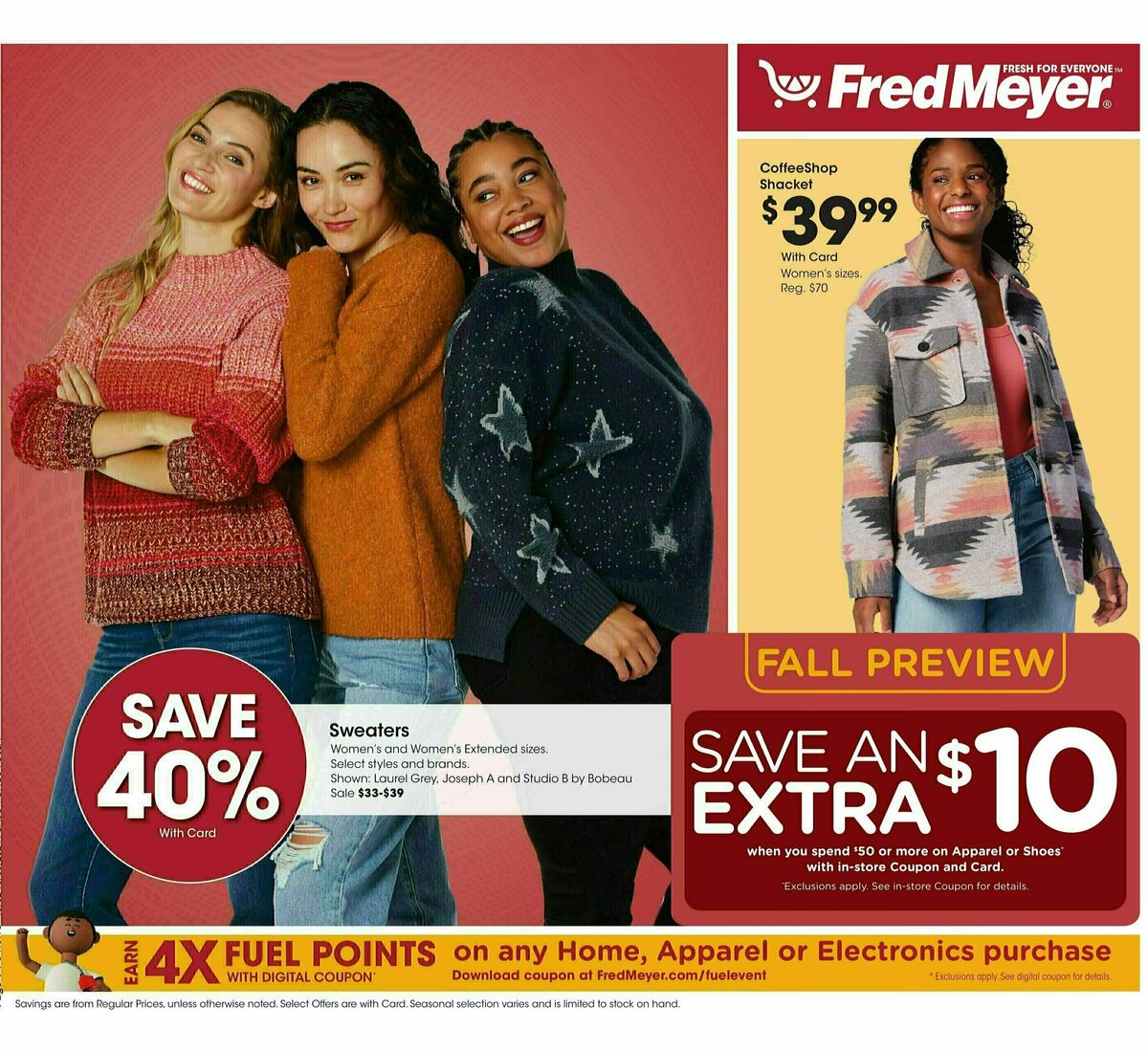 Fred Meyer Home & Apparel Weekly Ad from October 2