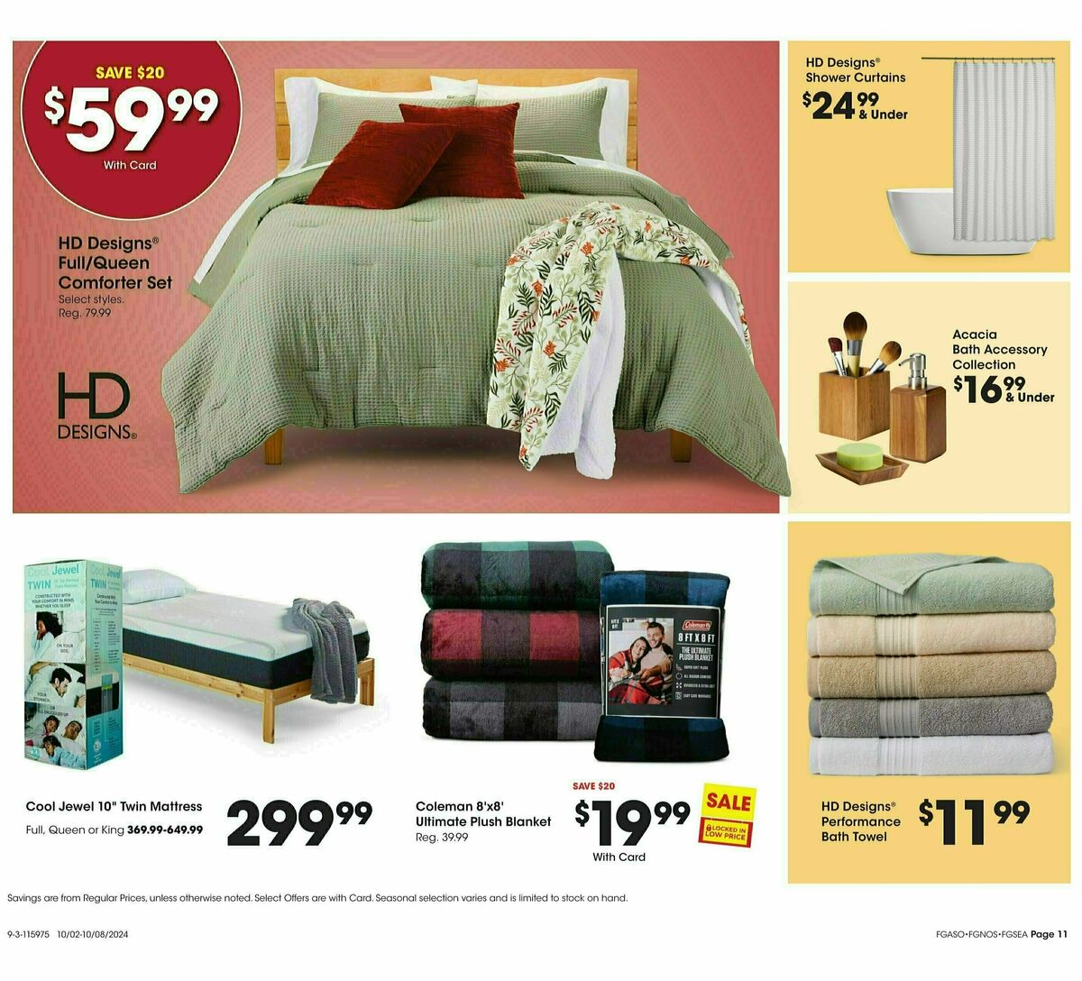 Fred Meyer Home & Apparel Weekly Ad from October 2