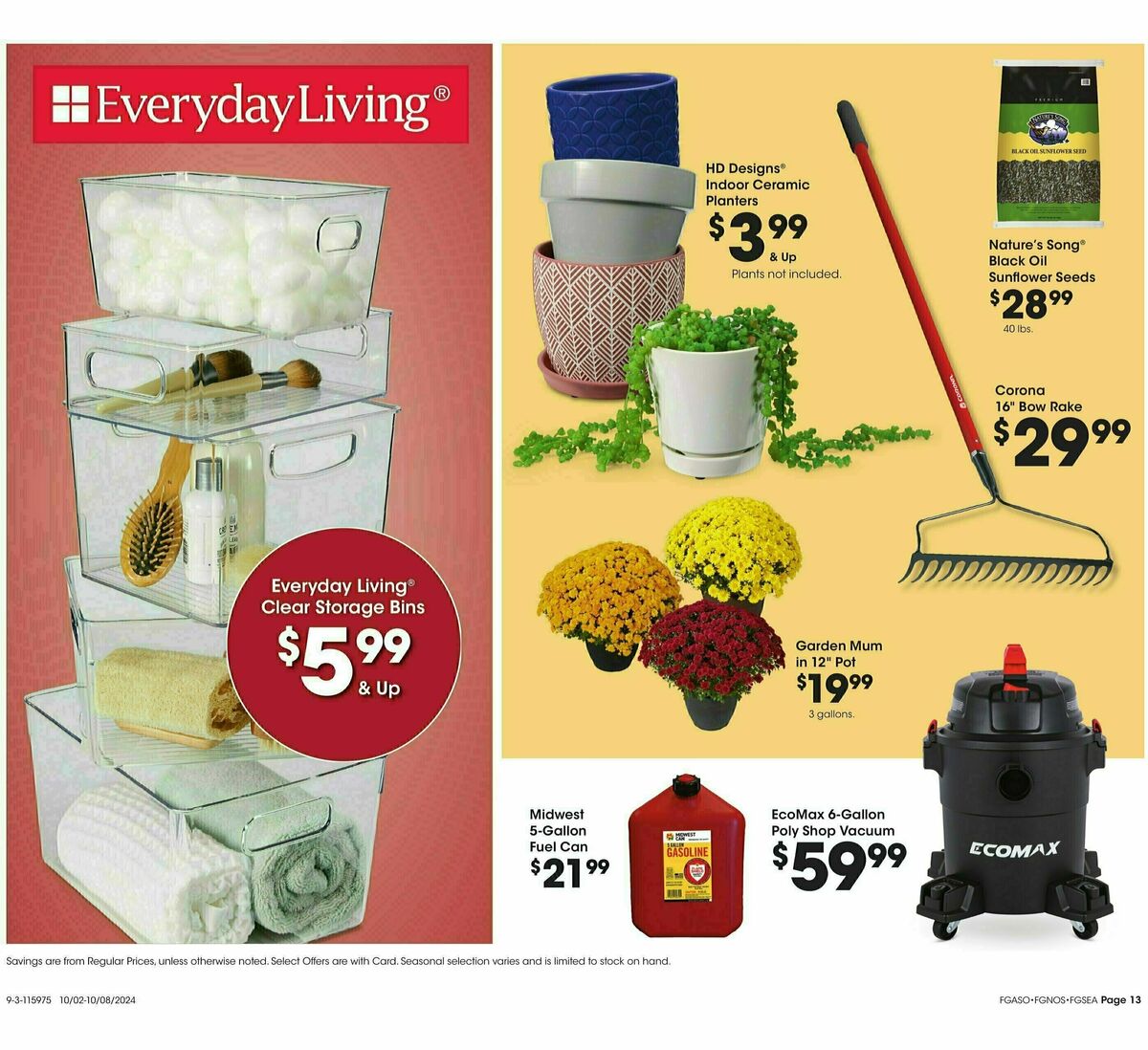 Fred Meyer Home & Apparel Weekly Ad from October 2