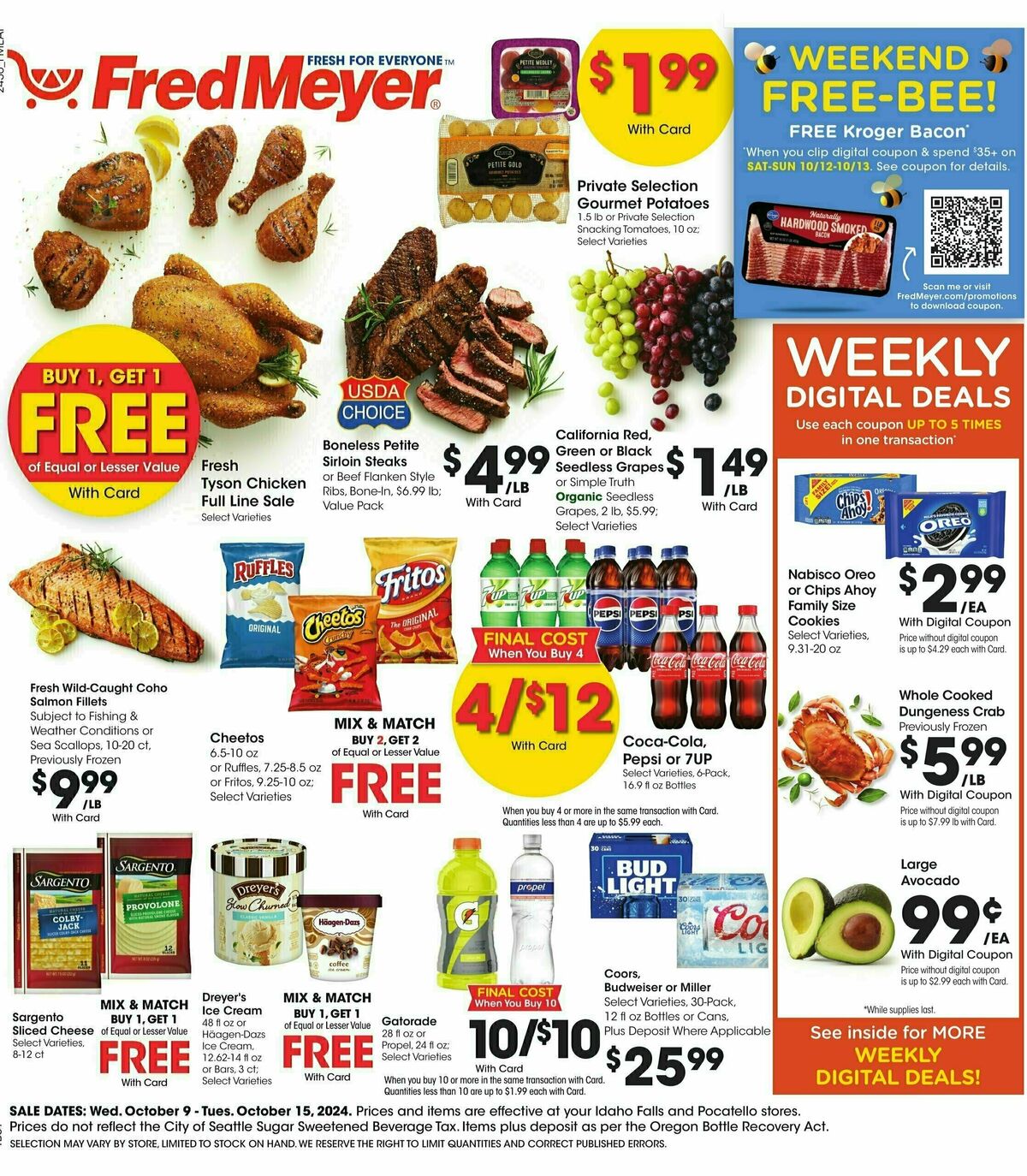 Fred Meyer Weekly Ad from October 9