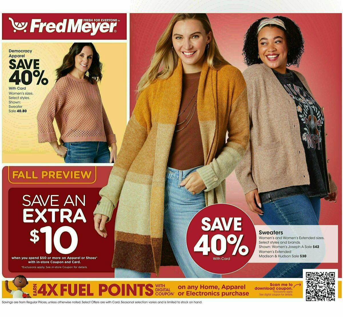 Fred Meyer Home & Apparel Weekly Ad from October 9