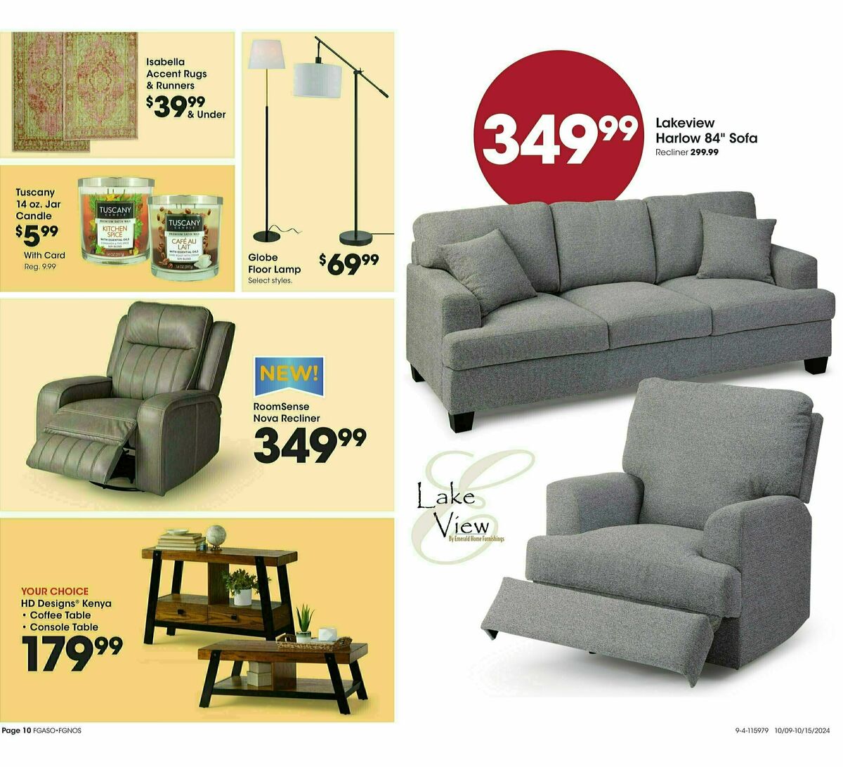 Fred Meyer Home & Apparel Weekly Ad from October 9