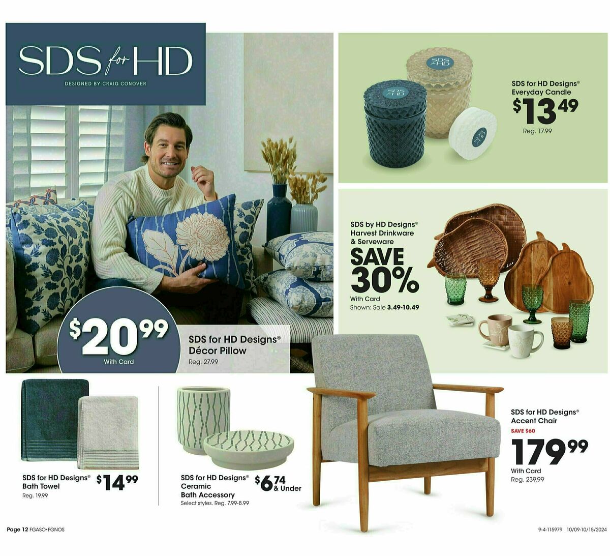 Fred Meyer Home & Apparel Weekly Ad from October 9