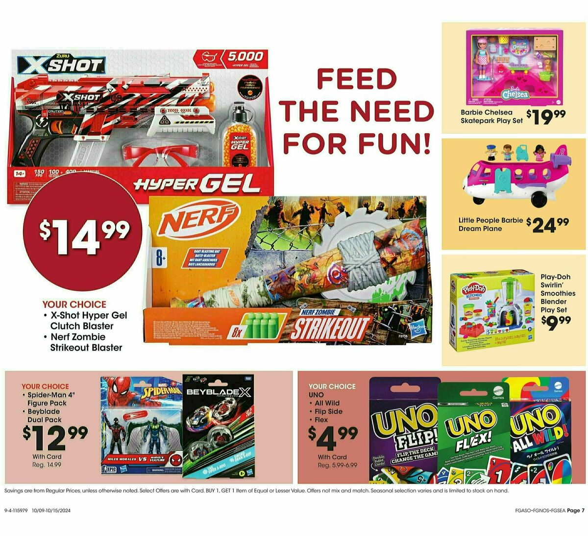 Fred Meyer Home & Apparel Weekly Ad from October 9