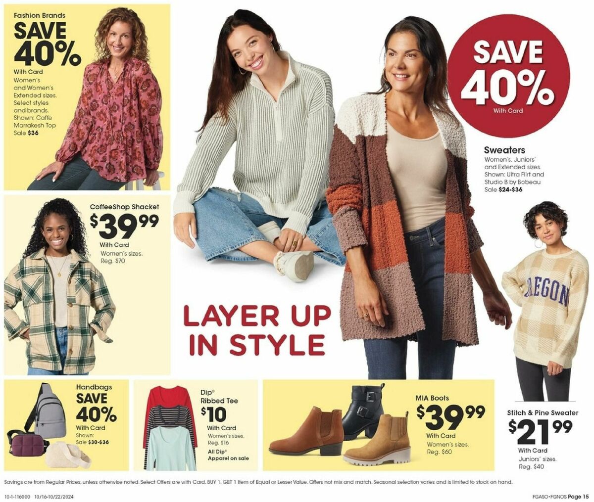 Fred Meyer Home & Apparel Weekly Ad from October 16