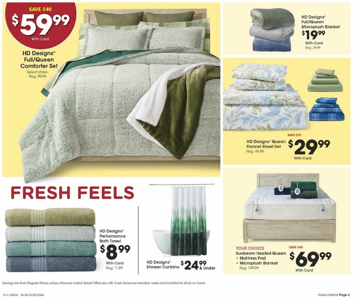 Fred Meyer Home & Apparel Weekly Ad from October 16