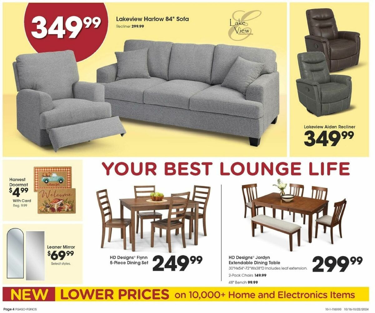 Fred Meyer Home & Apparel Weekly Ad from October 16