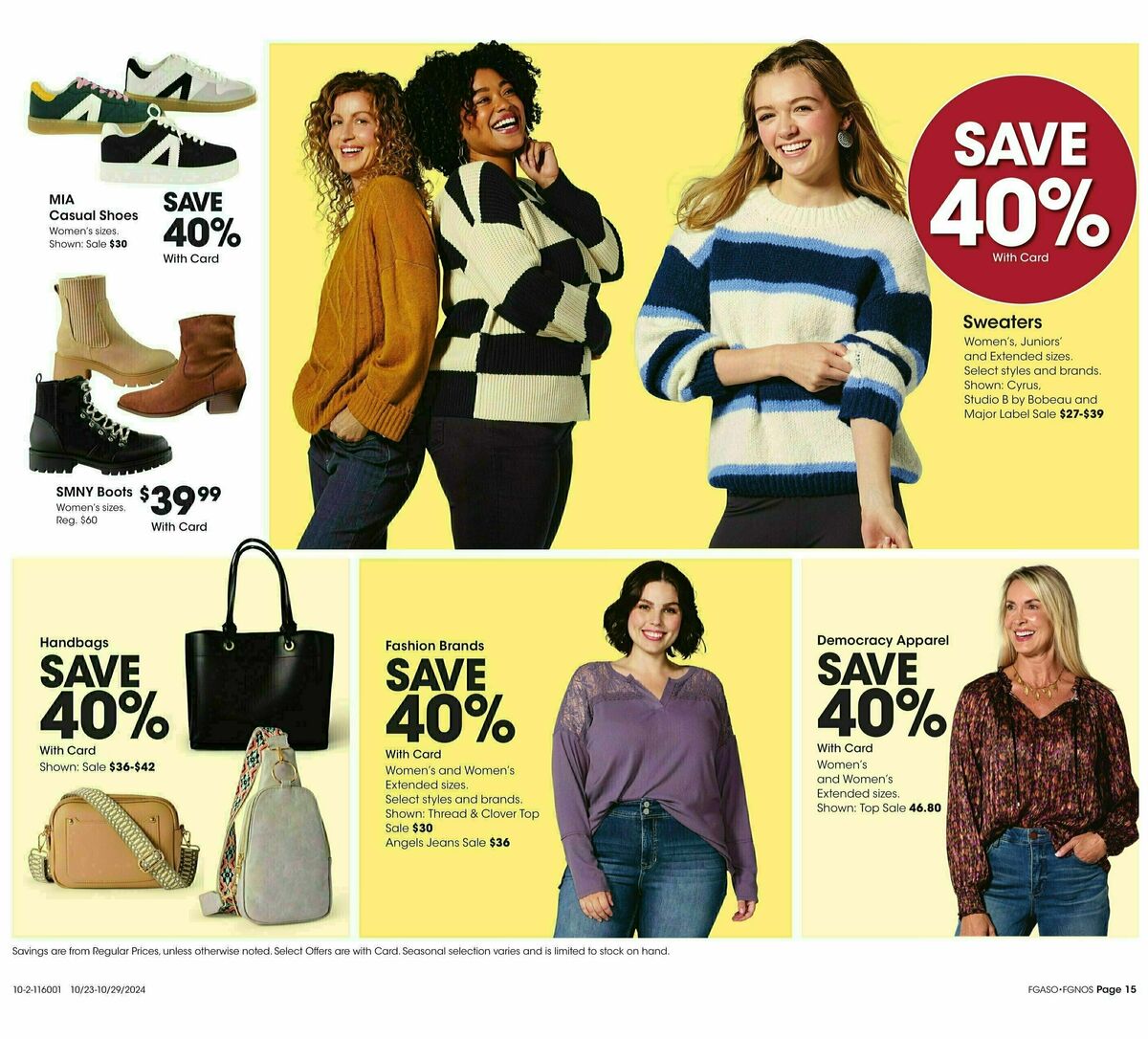 Fred Meyer Home & Apparel Weekly Ad from October 23