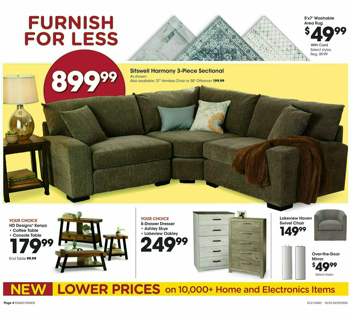 Fred Meyer Home & Apparel Weekly Ad from October 23