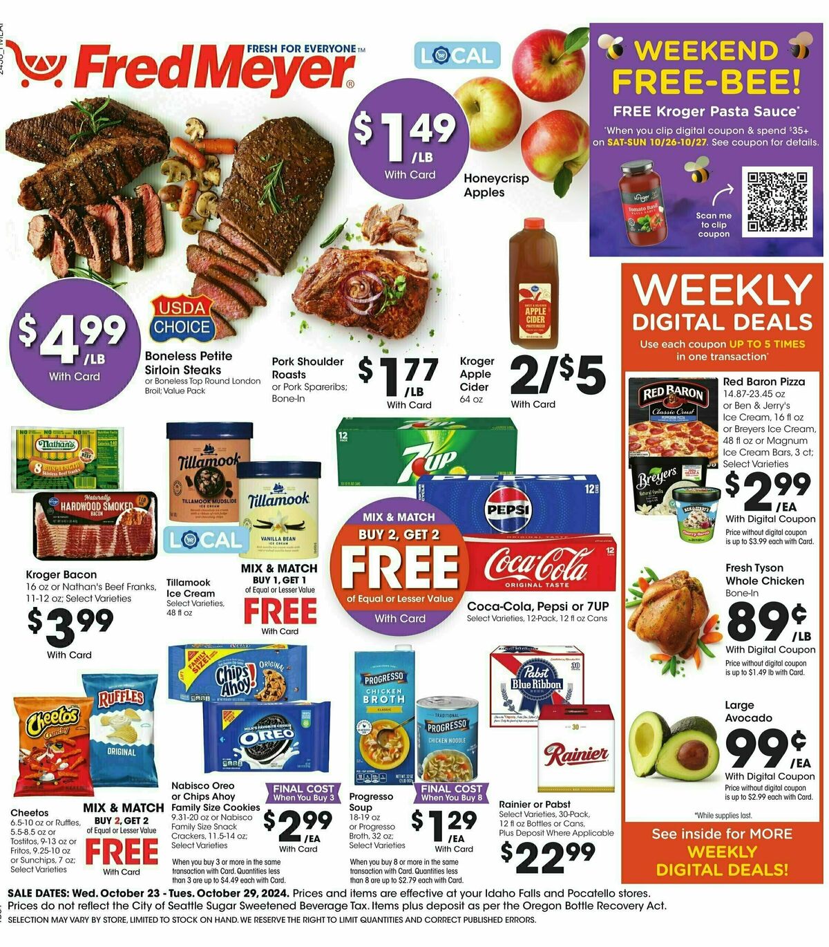 Fred Meyer Weekly Ad from October 23