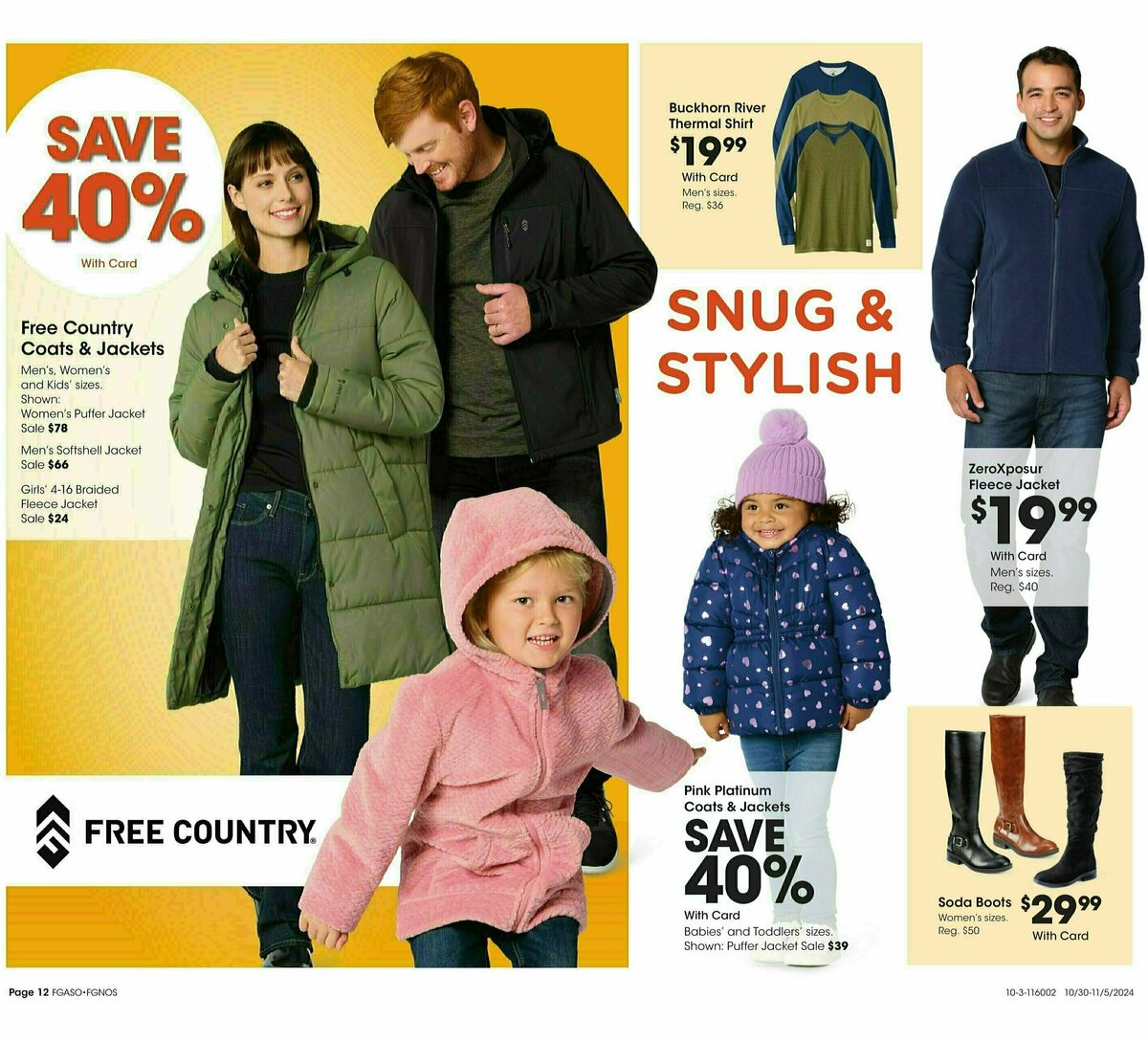 Fred Meyer Home & Apparel Weekly Ad from October 30