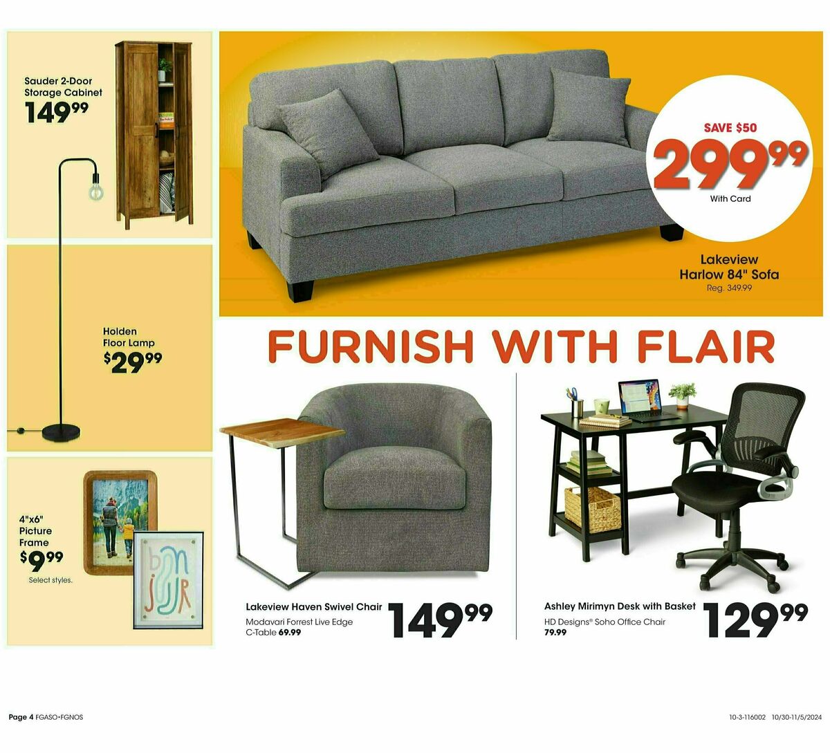 Fred Meyer Home & Apparel Weekly Ad from October 30