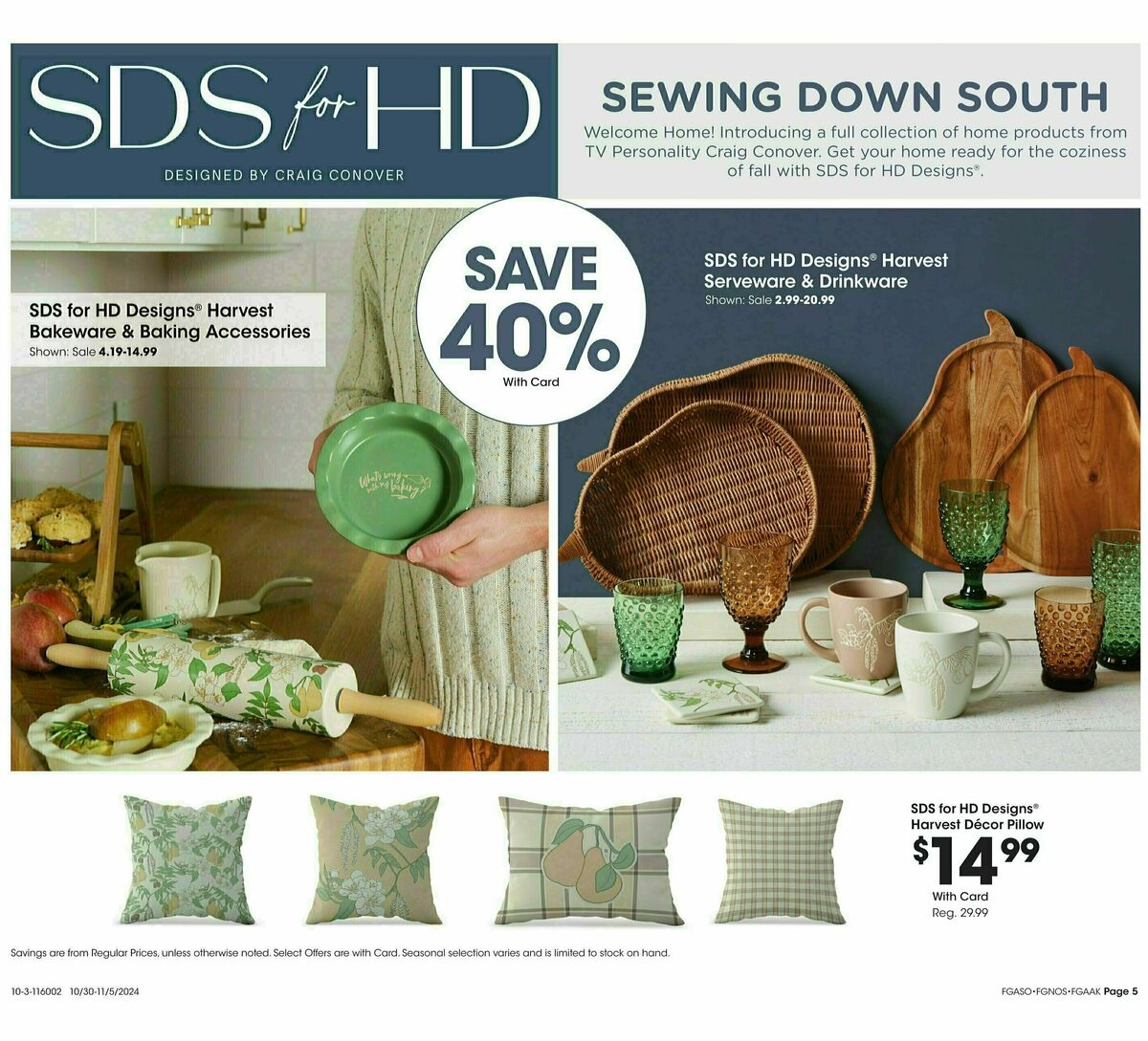 Fred Meyer Home & Apparel Weekly Ad from October 30