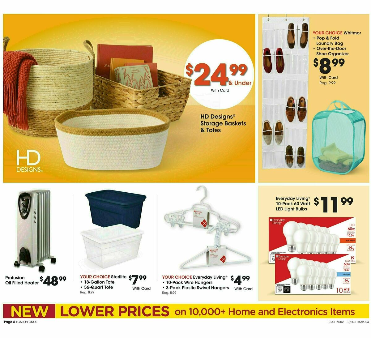 Fred Meyer Home & Apparel Weekly Ad from October 30