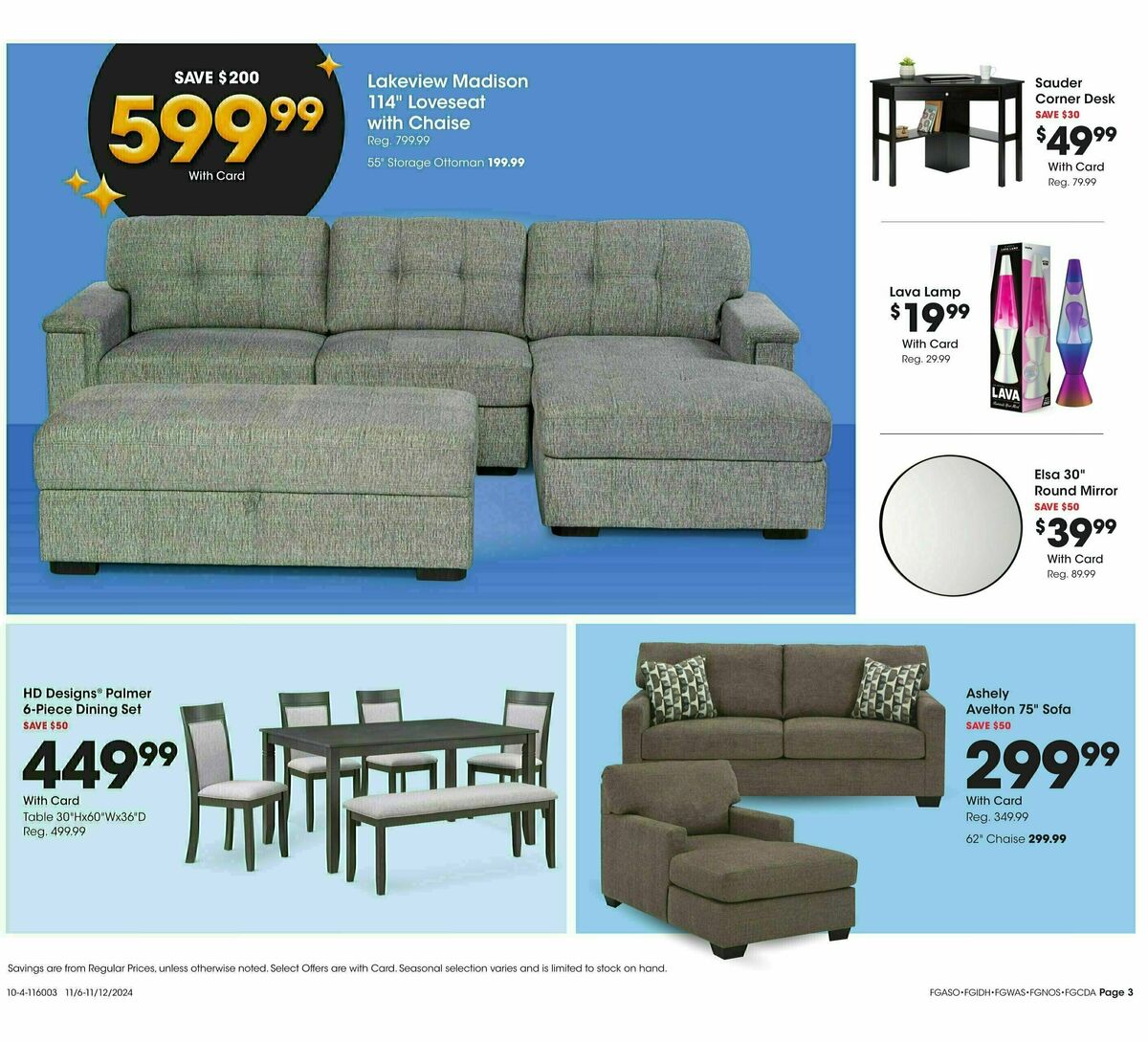 Fred Meyer Home & Apparel Weekly Ad from November 6