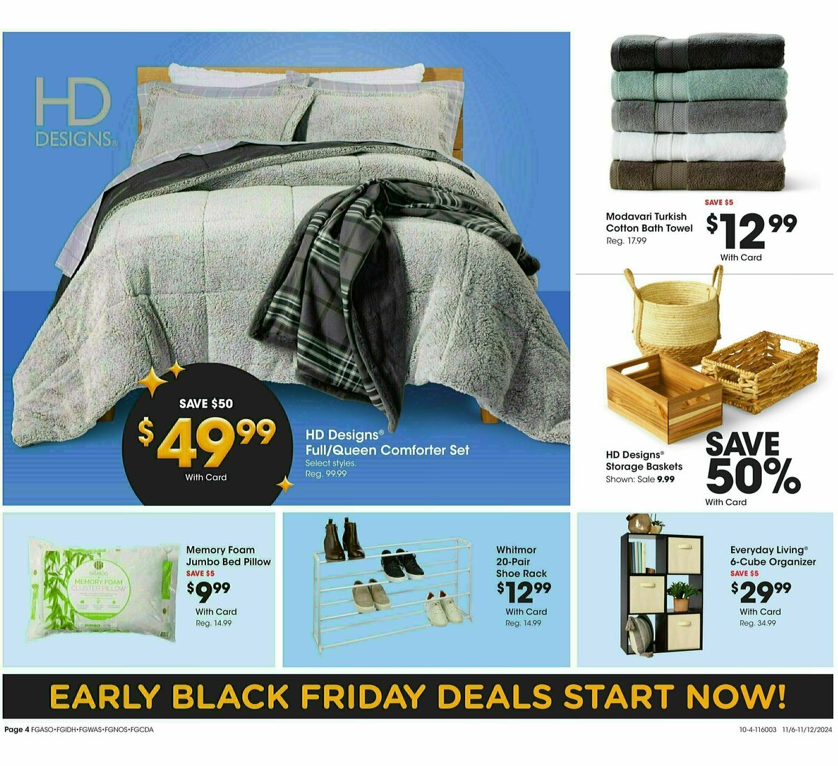 Fred Meyer Home & Apparel Weekly Ad from November 6