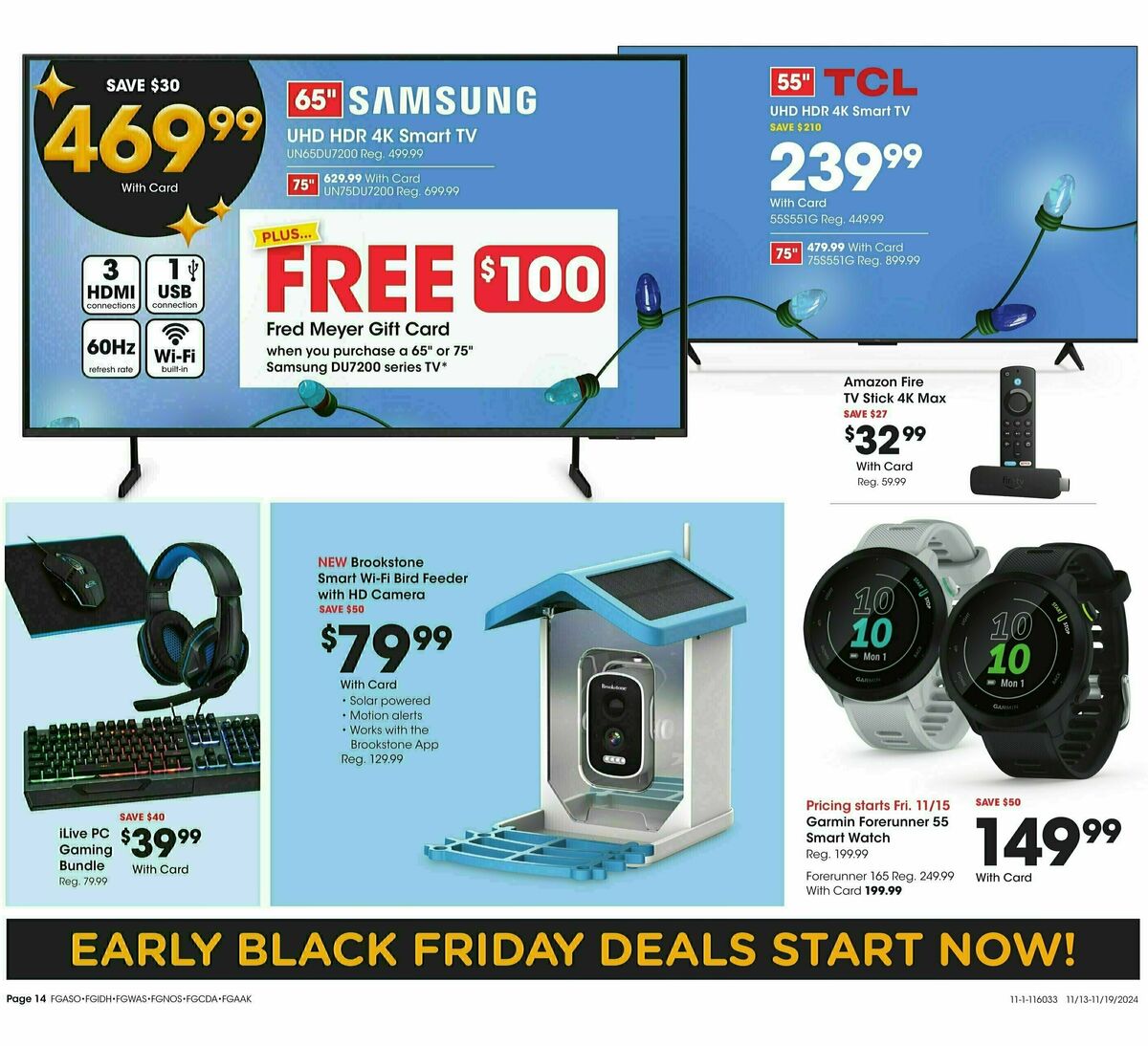 Fred Meyer Home & Apparel Weekly Ad from November 13