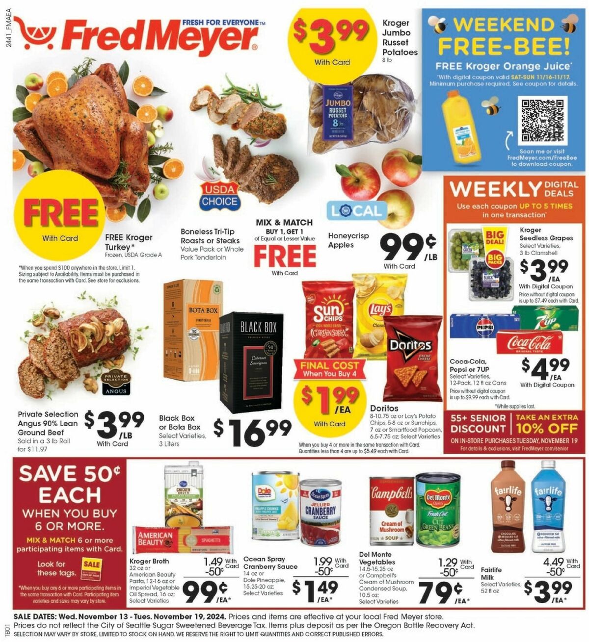 Fred Meyer Weekly Ad from November 13