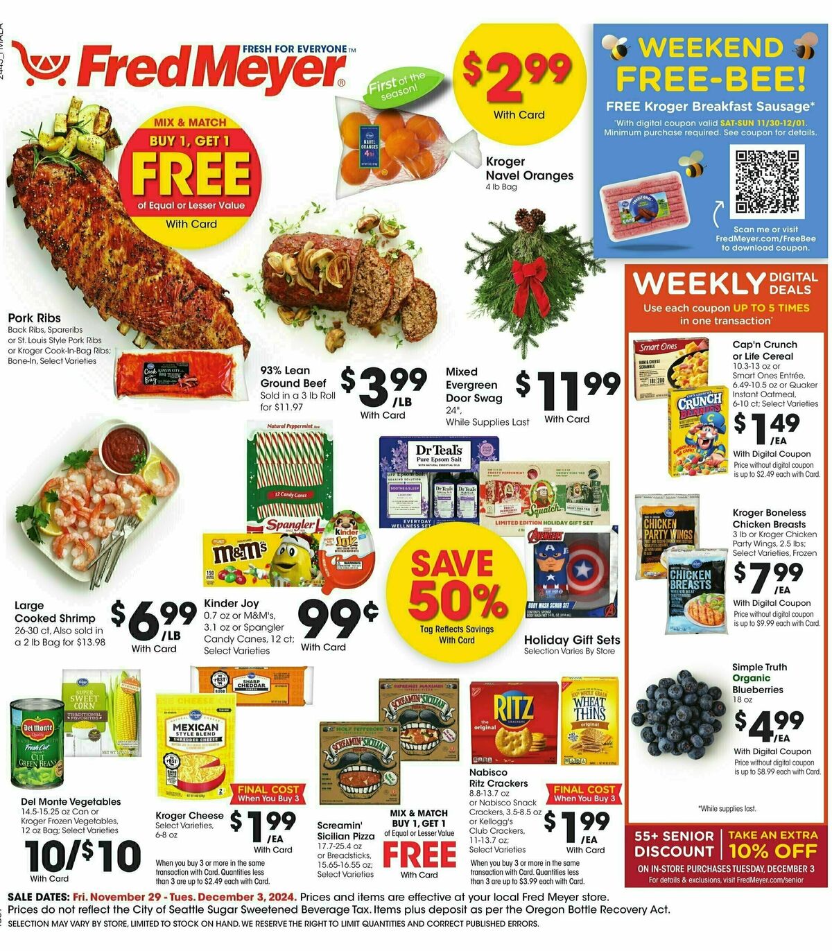 Fred Meyer Weekly Ad from November 29